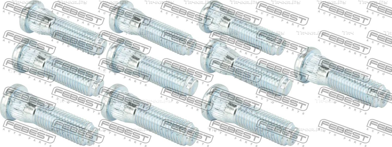 Шпилька колеса (болт ступицы) Febest для Toyota Crown XI (S170) 2005-2008. Артикул 0184-002-PCS10
