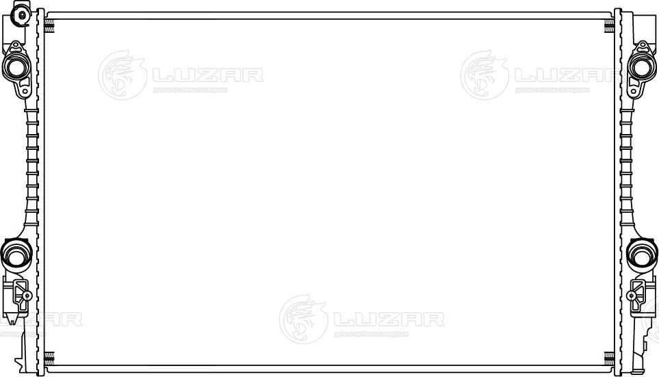 Радиатор охлаждения двигателя Luzar. Артикул LRc 1825