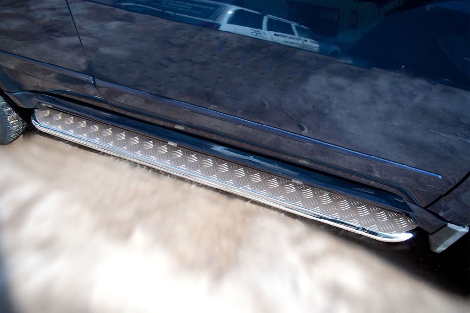 Защита порогов RusStal труба d42 с листом для Great Wall Hover H5 2011-2016. Артикул GH5L-000353