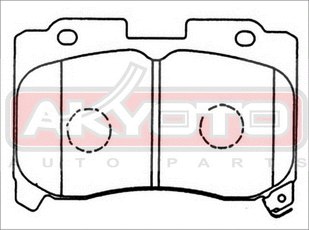 Тормозные колодки Akyoto Packing AKYOTO. Артикул AKD-1360