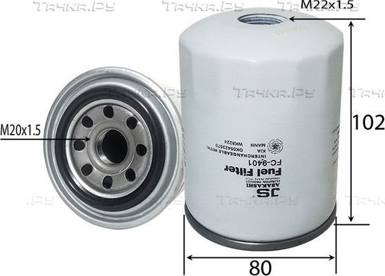 Топливный фильтр JS Asakashi. Артикул FC9401