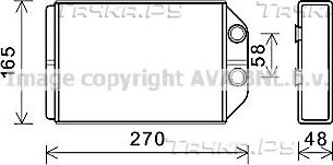 Радиатор отопителя (печки) AVA для Audi A6 allroad I (C5) 2000-2005. Артикул AIA6393