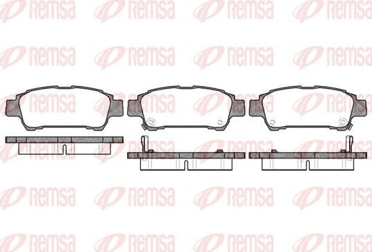 Тормозные колодки Remsa. Артикул 0820.02