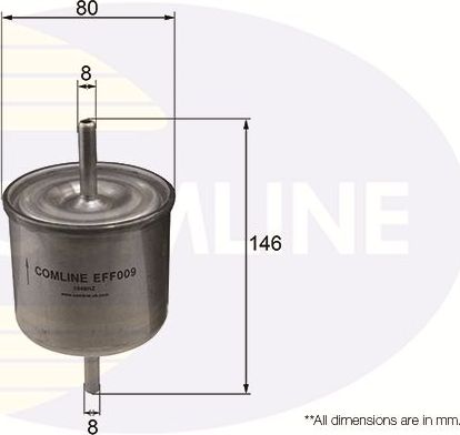 Топливный фильтр Comline. Артикул EFF009
