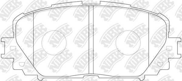 Тормозные колодки NiBK. Артикул PN1518