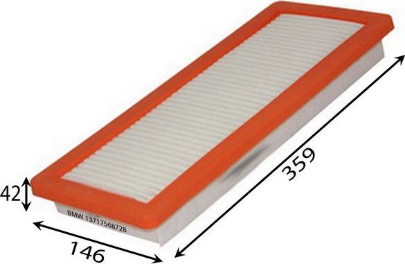 Воздушный фильтр JS Asakashi для MINI Paceman R61 2012-2016. Артикул A0522