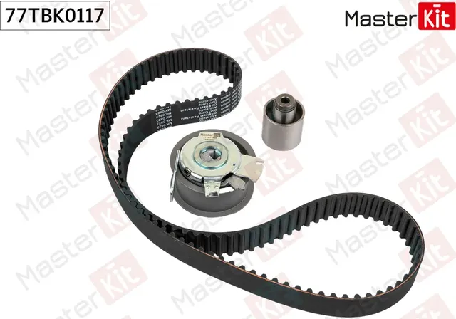 Комплект ремня ГРМ AUDI A4/G4/G5/VW PASSAT 1.4-2.0D 95 (Master KIT). Артикул 77TBK0117