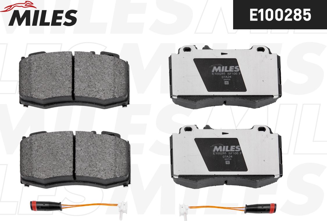 Тормозные колодки Miles (Semi-Metallic). Артикул E100285