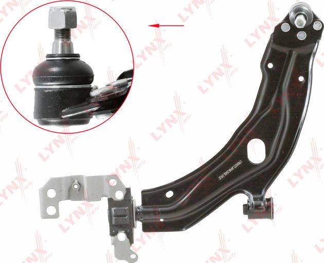 Поперечный рычаг передней подвески LYNXauto левый для Fiat Doblo I 2005-2015. Артикул C5403L
