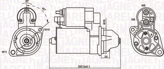 Стартер Magneti Marelli. Артикул 063721412010