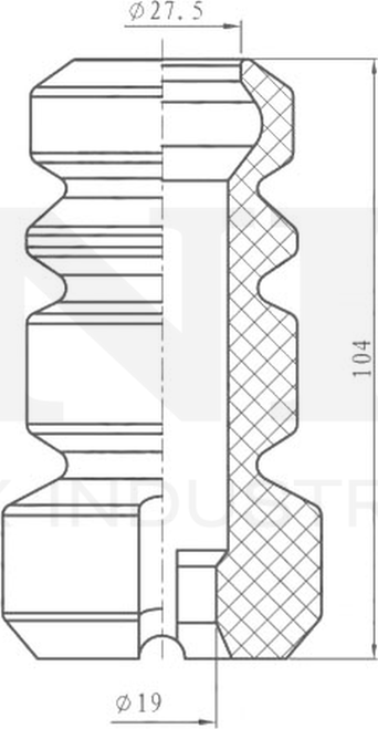 Отбойник амортизатора (Unio). Артикул DUC-40024