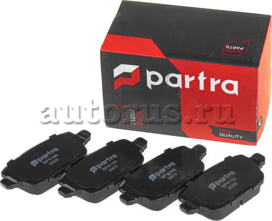 Колодки тормозные дисковые | перед прав/лев | (Partra) Partra. Артикул BP6105