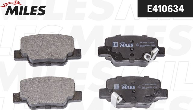 Тормозные колодки Miles (Low-Metallic). Артикул E410634