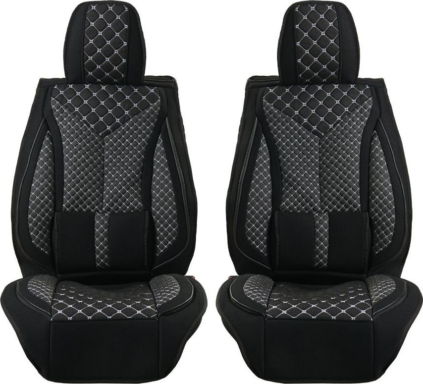Накидки Seintex каркасные Comfort Lux на сидения, цвет Черный/Серый. Артикул 317649