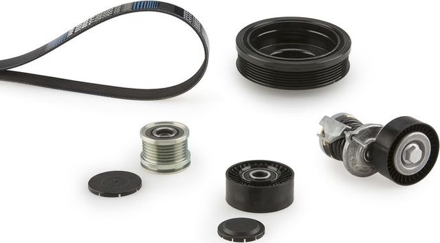 Приводной ремень поликлиновой с роликами (комплект) Gates Micro-V® для Volkswagen Multivan T6 2015-2026. Артикул K046PK1078