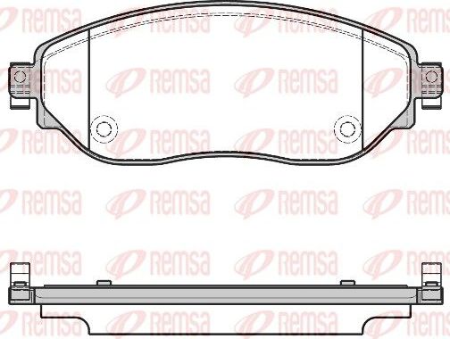 Тормозные колодки Remsa. Артикул 1617.08