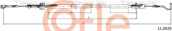 Трос газа Cofle для Volkswagen Transporter T4 1990-2003. Артикул 92.11.0639