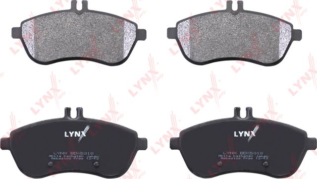 Тормозные колодки LYNXauto передние для Mercedes-Benz SLC I (R172) 2016-2026. Артикул BD-5318
