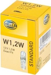 W1,2W 12V-1,2W (W2x4,6d) Hella STANDARD. Артикул 8GP 002 095-121