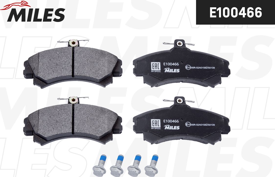 Тормозные колодки Miles (Semi-Metallic). Артикул E100466
