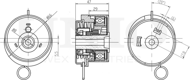 Ролик зубчатого ремня ГРМ натяжной (Unio). Артикул TNS-10096