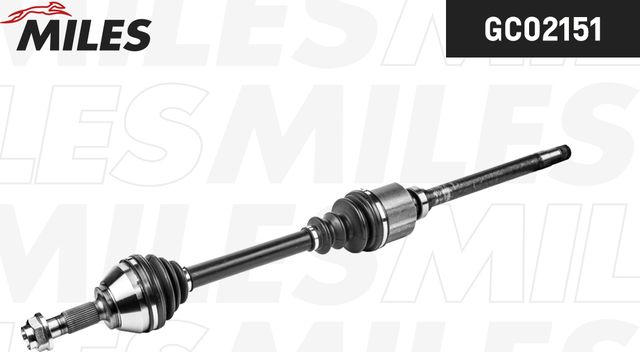 Полуось (привод в сборе, приводной вал) Miles правая для Fiat Ducato II 1994-2006. Артикул GC02151