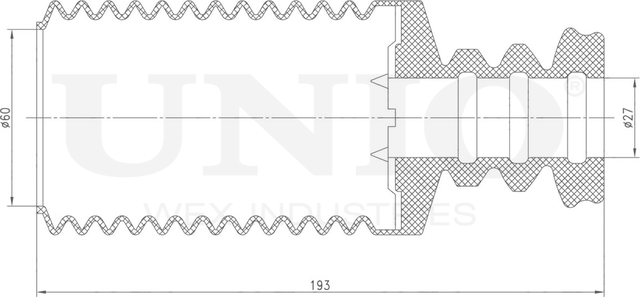 Пыльник амортизатора (Unio). Артикул DUC-10010