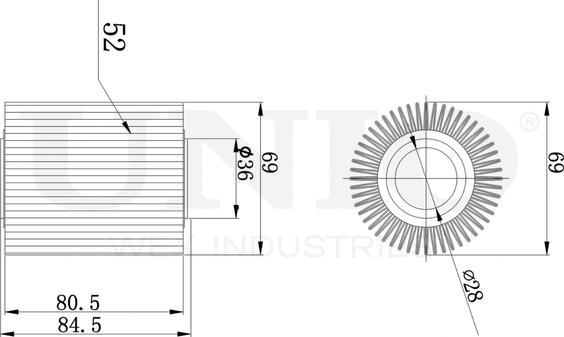 Фильтр масляный (Unio). Артикул FLT-20097
