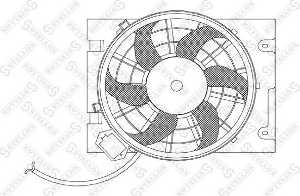 Вентилятор радиатора двигателя Stellox. Артикул 29-99265-SX