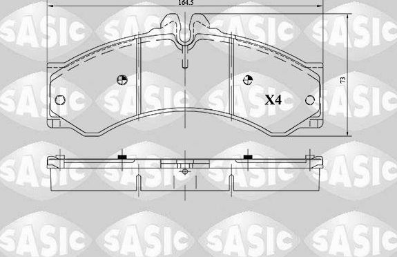 Тормозные колодки Sasic. Артикул 6216087
