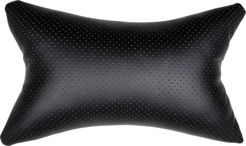 Подушка Seintex на подголовник Экокожа, перфорация, цвет Черный. Артикул 98080