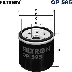 Масляный фильтр Filtron для Nissan Qashqai I 2007-2013. Артикул OP 595