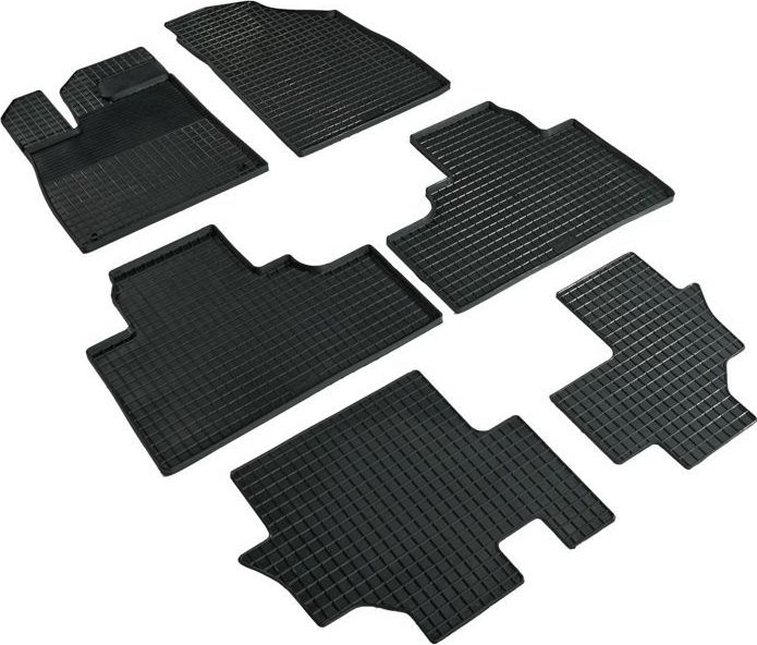 Коврики резиновые Seintex с узором сетка для салона GAC GS8 II 2022-2026. Артикул 99846