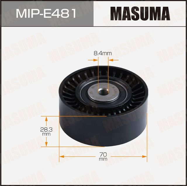 Ролик обводной ремня привода навесного оборудования (Masuma). Артикул MIPE481