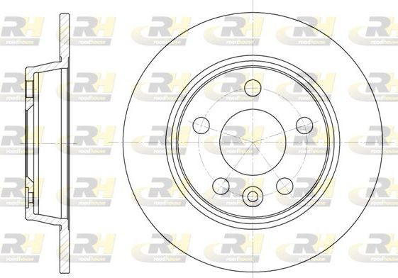 Тормозной диск RoadHouse задний для SEAT Alhambra I 1996-2010. Артикул 6453.00