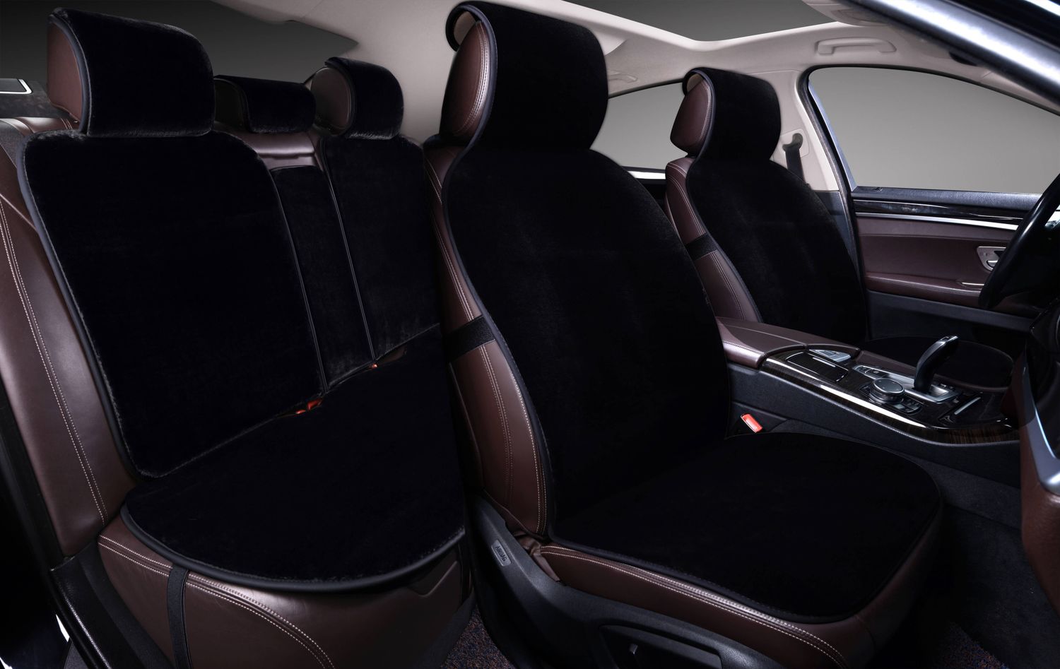 Накидки PSV Mutton искусственный мех 145х55, цвет Черный. Артикул 133477