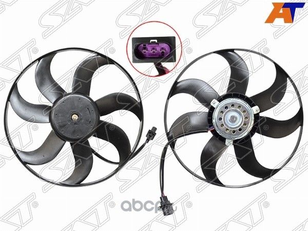 Диффузор радиатора VOLKSWAGEN POLO SEDAN 10-SEAT IBIZA 08-SKODA FABIAROOMSTER (SAT). Артикул ST590043