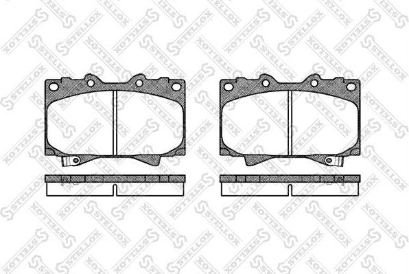 Тормозные колодки Stellox. Артикул 718 004-SX