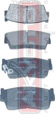 Тормозные колодки Akyoto Packing AKYOTO передние для Geo Tracker 1988-1998. Артикул AKD-9298