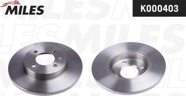 Тормозной диск Miles передний для Chery Bonus 3 (E3/A19) 2013-2017. Артикул K000403