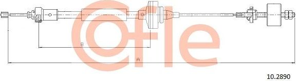 Трос сцепления Cofle. Артикул 92.10.2890