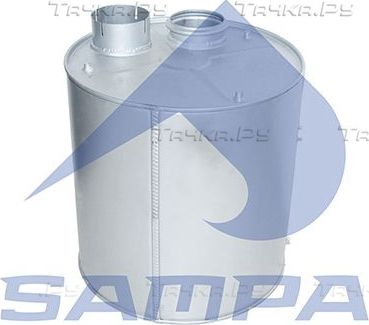 Глушитель (задняя часть) Sampa для DAF CF 85 2001-2013. Артикул 050.450