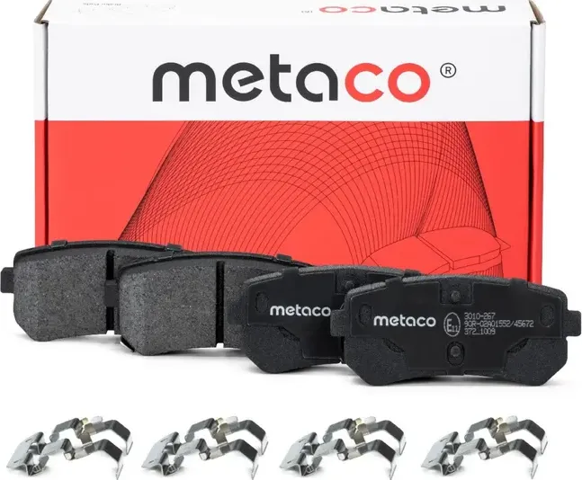 Колодки тормозные задние дисковые к-кт (Metaco). Артикул 3010267