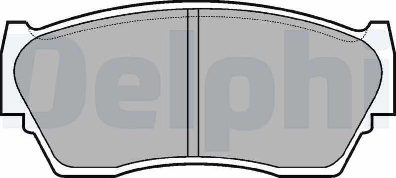 Тормозные колодки Delphi (Low-Metallic). Артикул LP783