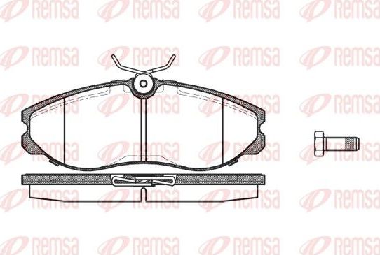 Тормозные колодки Remsa. Артикул 0462.00