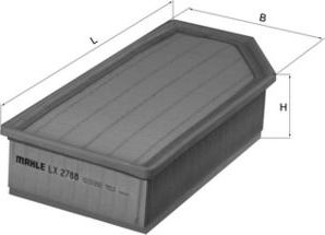 Воздушный фильтр Mahle для Citroen C6 2005-2011. Артикул LX 2788