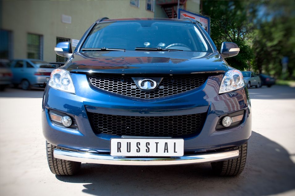 Защита RusStal переднего бампера d76 (дуга) для Great Wall Hover H5 2011-2016. Артикул GH5Z-000302