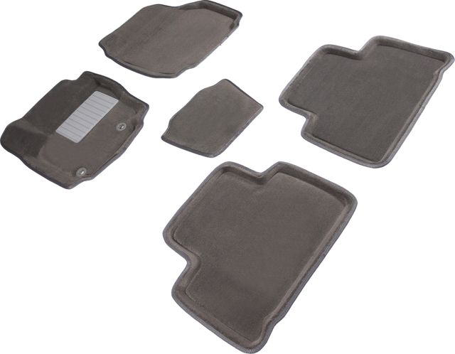 Коврики Seintex 3D ворсовые для салона Ford S-Max 2006-2015 Серые. Артикул 81953