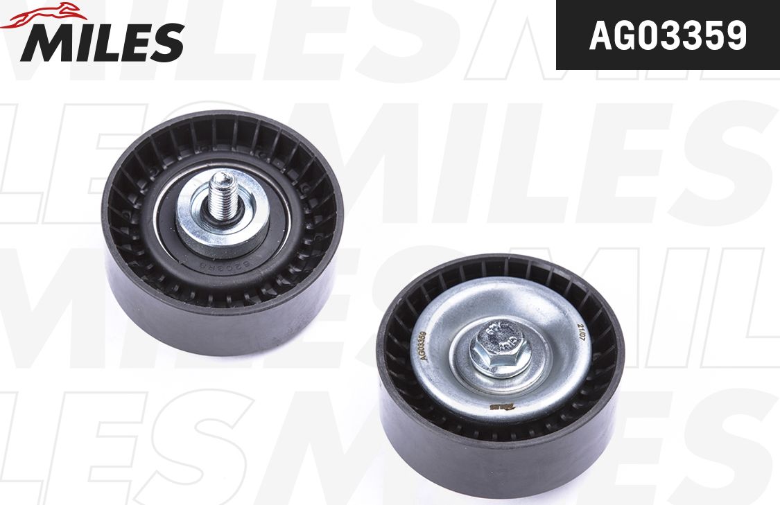 Направляющий (ведущий) ролик приводного поликлинового ремня Miles. Артикул AG03359