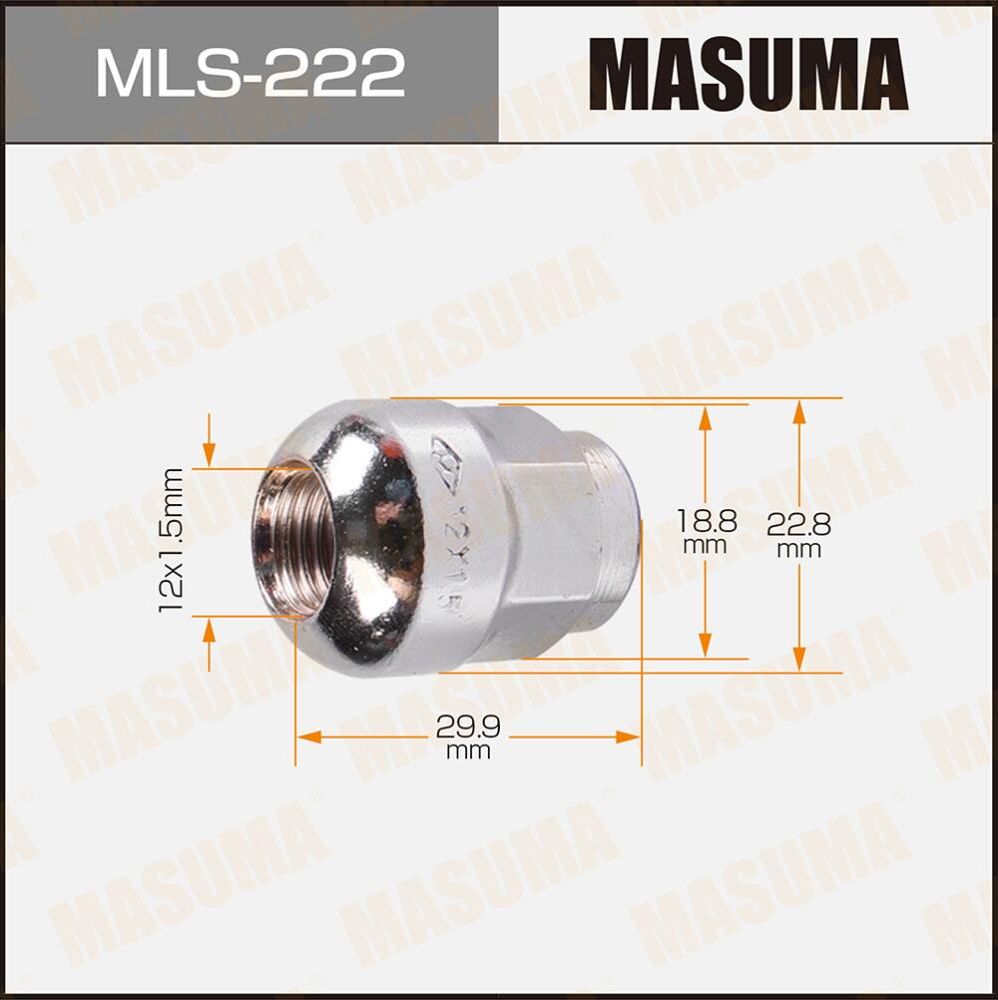 ГАЙКИ MASUMA HONDA Masuma. Артикул MLS-222